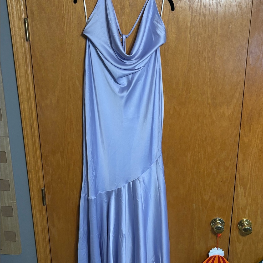 Hello Molly Lavender Backless Dress